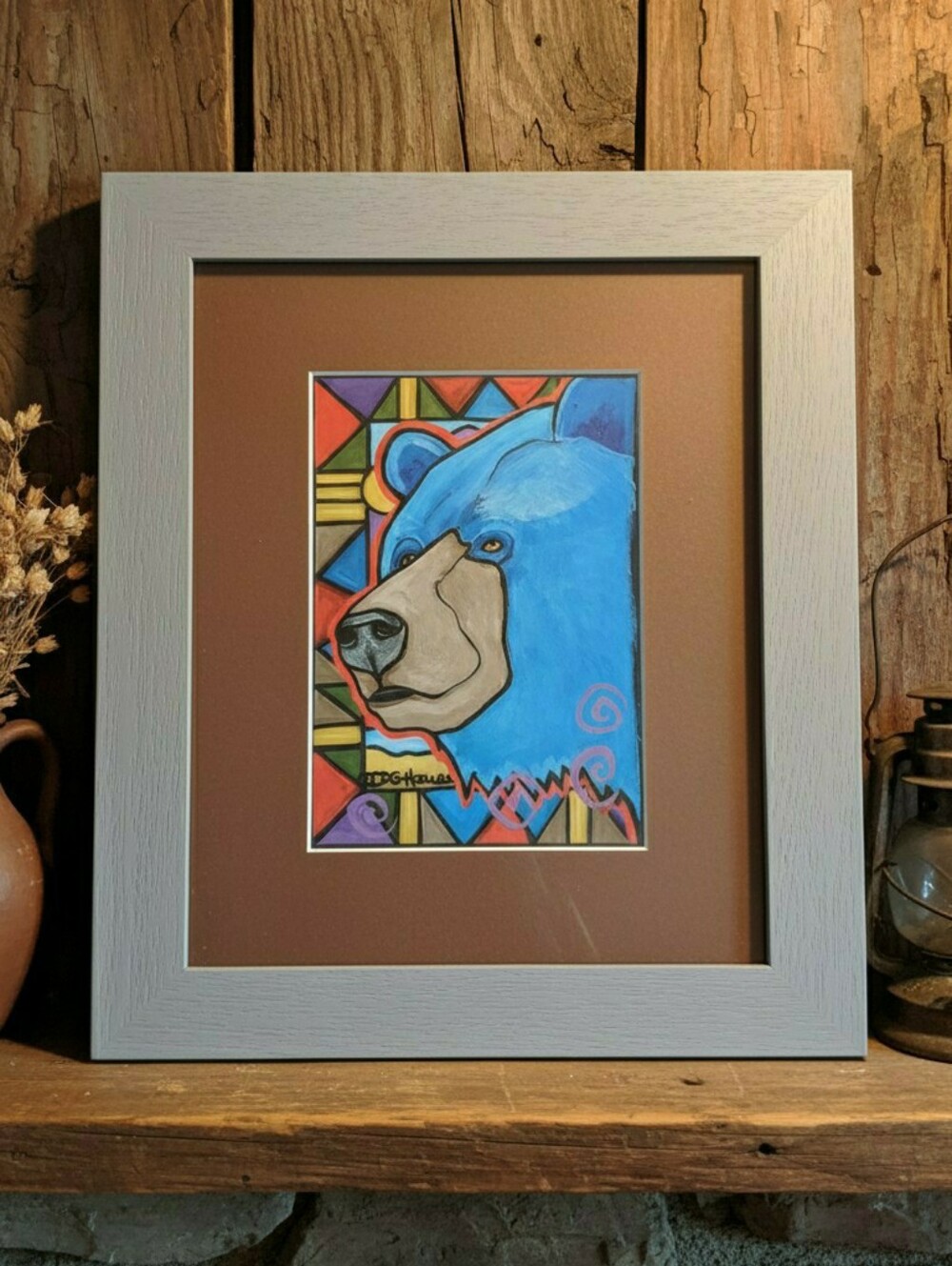 Bear Print From DG House Contemporary Native American Woman Artist